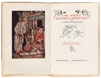 (RACKHAM, ARTHUR.) Moore, Clement C. The Night Before Christmas.